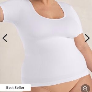 Shapermint Essentials Classic White Short Sleeve Tee